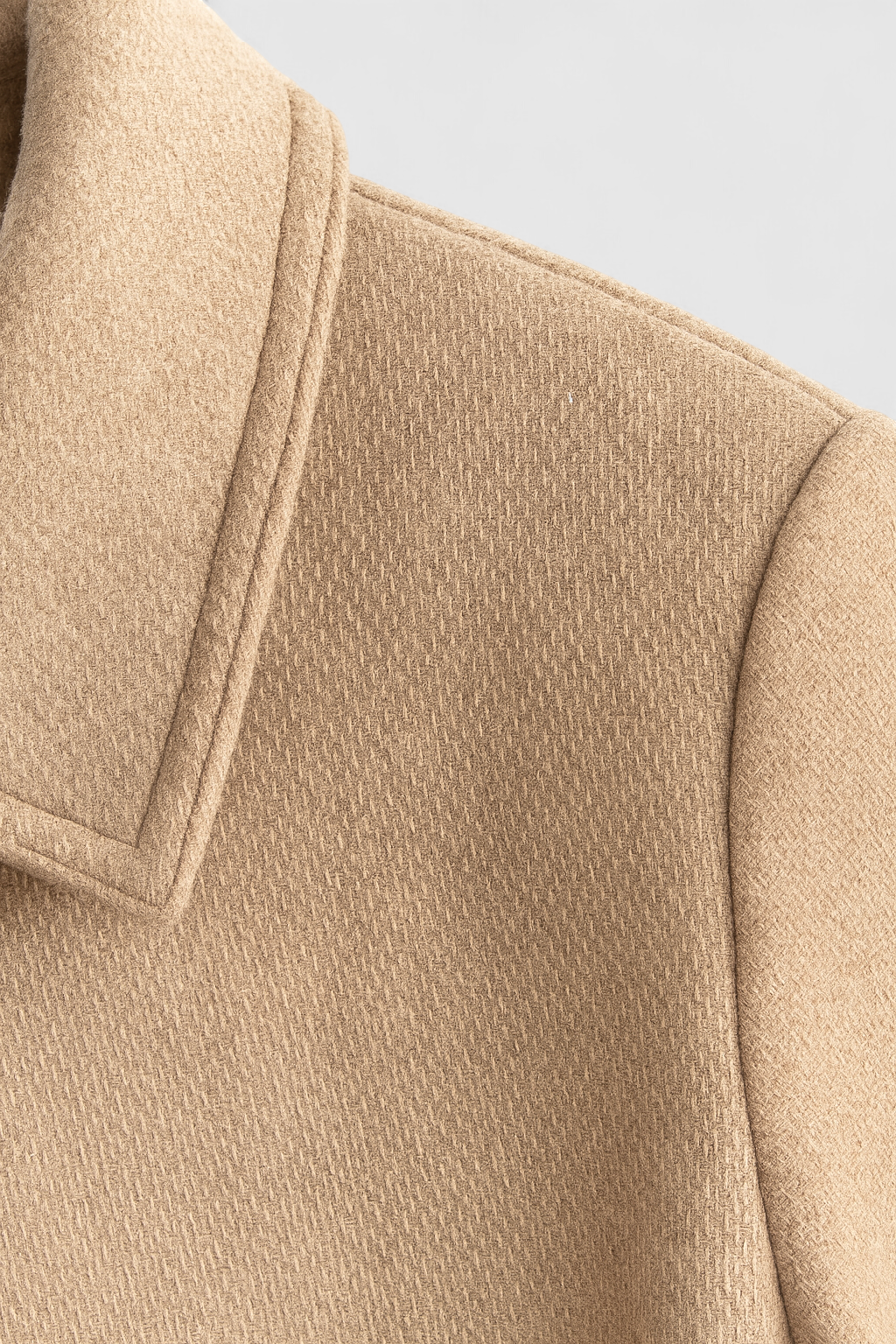 Victoria | Elegancka Khaki Kurtka Przeciwdeszczowa Damska z Kołnierzem