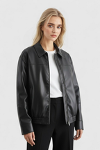Victoria | Elegancka Kurtka Aviator w Luźnym Fasonie dla Kobiet