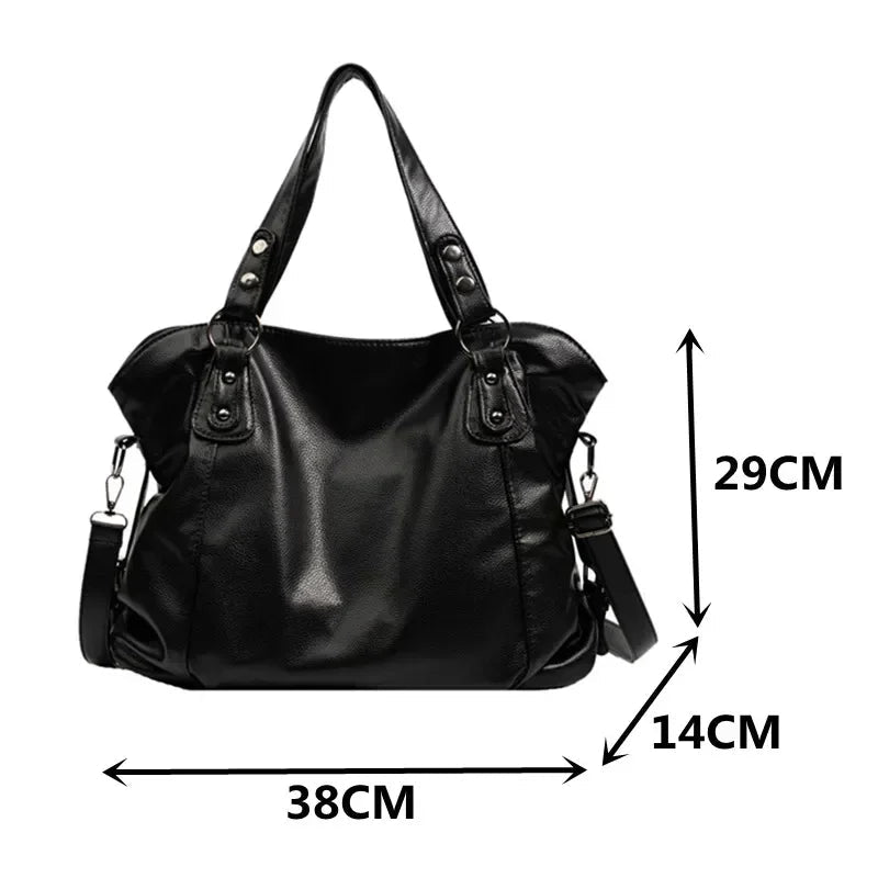 Victoria | Elegancka, strukturalna torebka hobo na ramię z podwójnymi ramiączkami