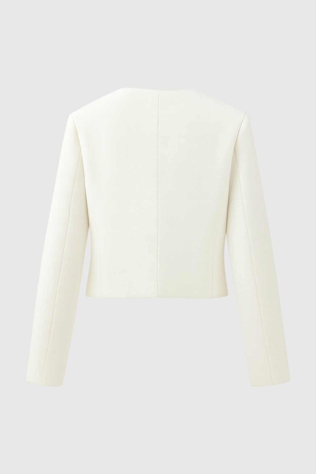 Victoria | Elegancka Krótka Biała Kurtka z Uniwersalnym Stylem