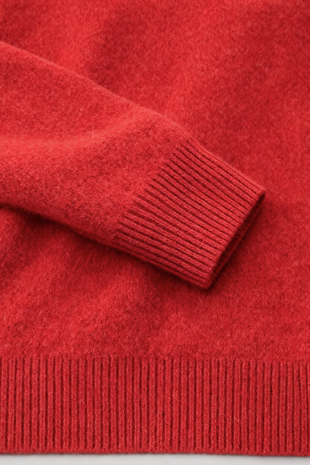 Victoria | Przytulny Czerwony Sweter z Łaskawym Fasonem