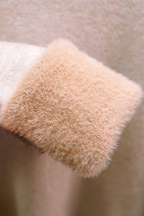 Wiktoria | Elegancki Beżowy Sweter z Golfem w Slim Fit na Zimę