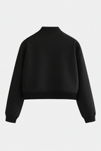 Victoria | Elegancka Czarna Kurtka Bomber z Ponadczasowym Designem - Lumina