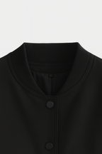 Victoria | Elegancka Czarna Kurtka Bomber z Ponadczasowym Designem - Lumina