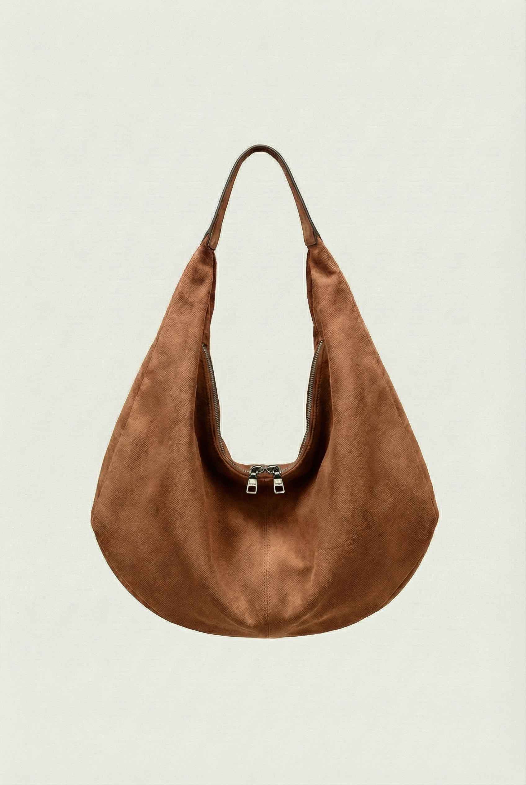 Victoria | Elegancka Czarna Torebka Hobo z Wiele Kieszeni