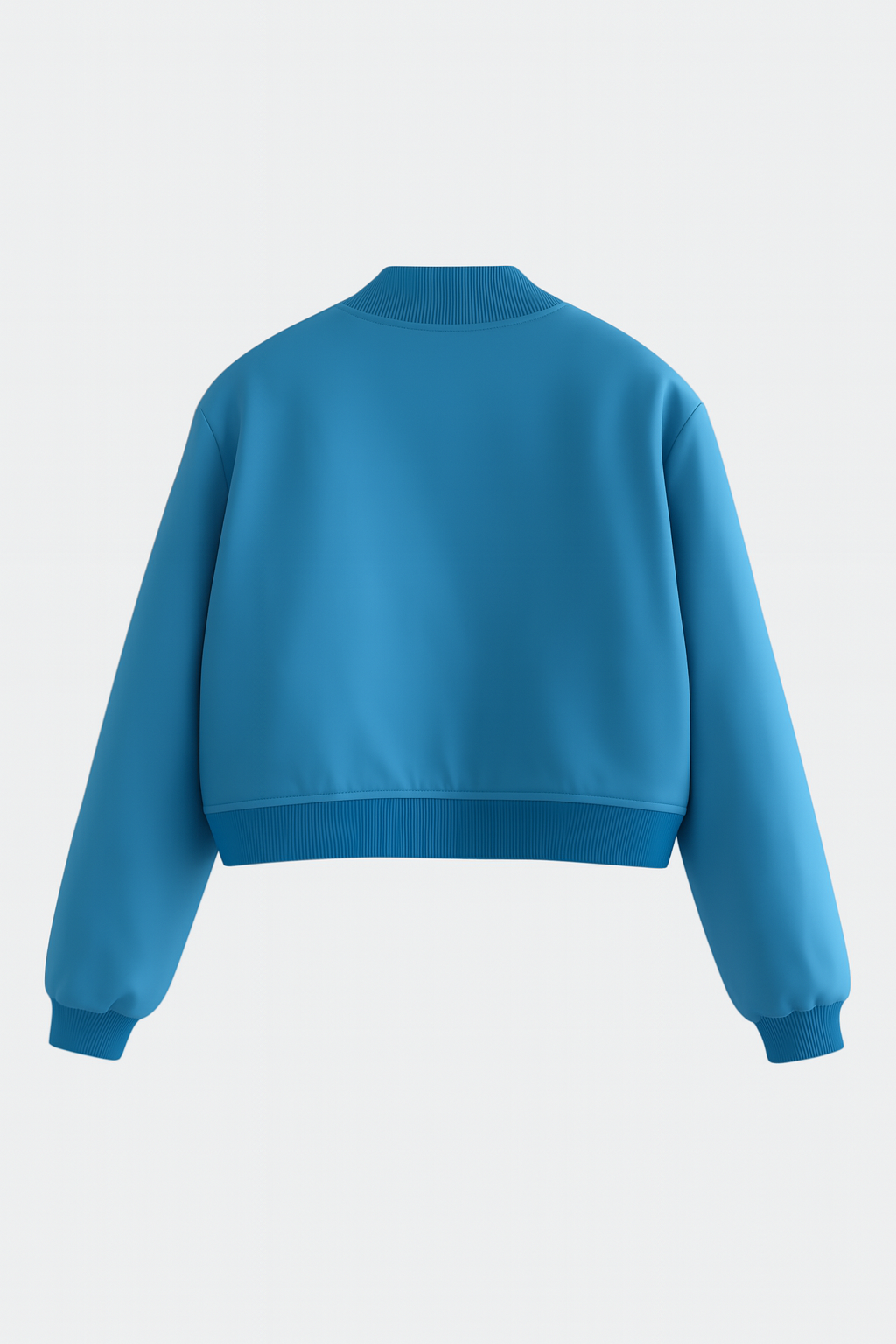 Victoria | Elegancka Niebieska Kurtka Bomber z Ponadczasowym Designem