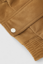 Wiktoria | Elegancka Brązowa Kurtka Bomber z Uniwersalnym Designem