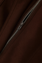 Victoria | Elegancka Ciemnobrązowa Kurtka Bomber z Uniwersalnym Stylem