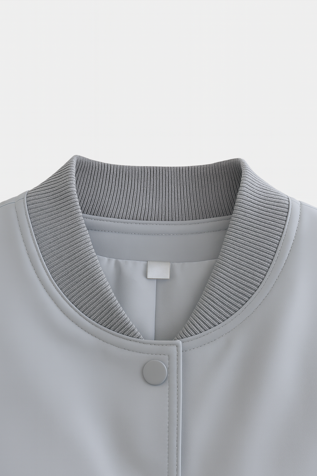 Victoria | Elegancka Szara Kurtka Bomber z Ponadczasowym Designem