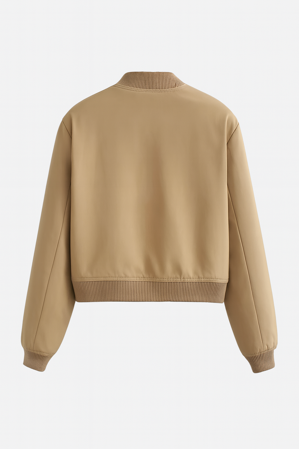 Victoria | Elegancka Khaki Kurtka Bomber z Luźnym Fasonem