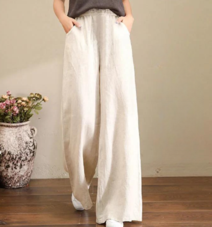Victoria | Eleganckie Luźne Spodnie o Stylowym Designie