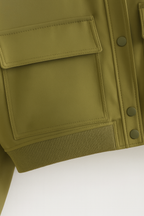 Victoria | Elegancka Zielona Kurtka Bomber z Wygodnym Fasonem