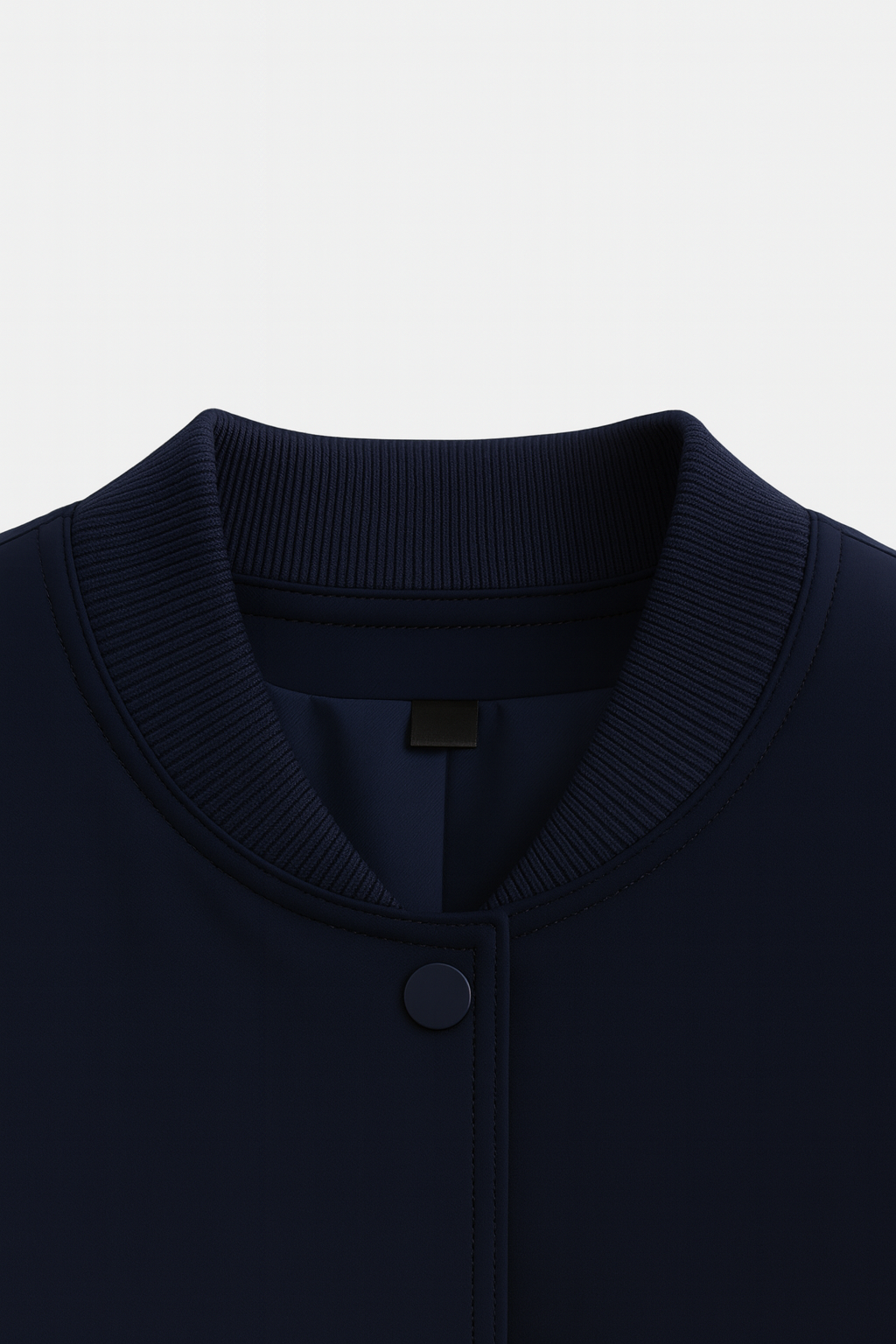 Victoria | Elegancka Granatowa Kurtka Bomber z Ponadczasowym Designem
