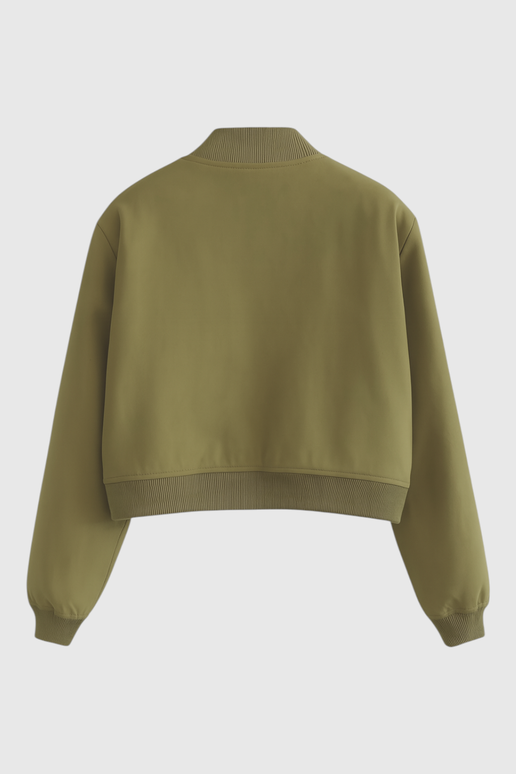 Victoria | Elegancka oliwkowa kurtka bomber z ponadczasowym designem
