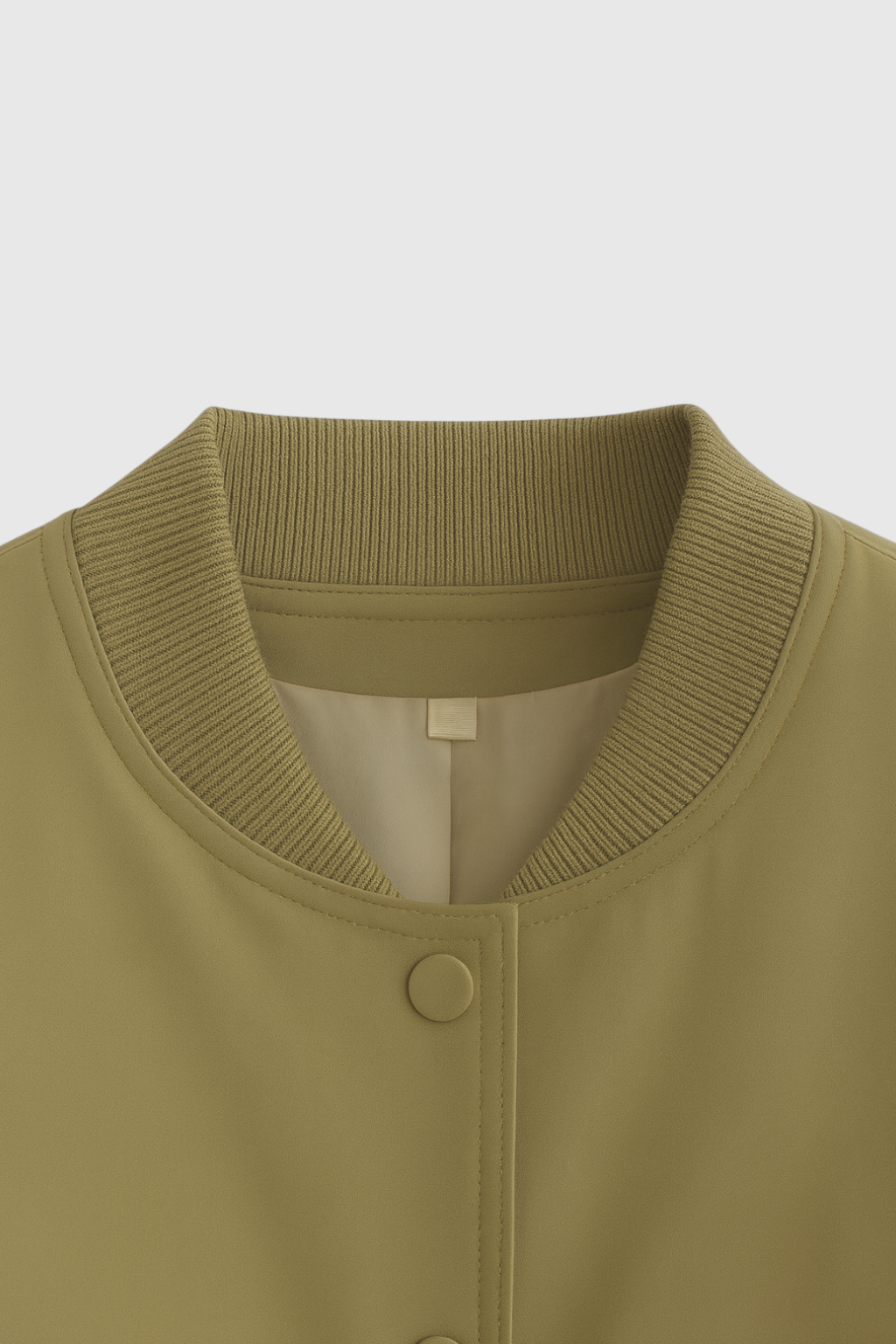 Victoria | Elegancka oliwkowa kurtka bomber z ponadczasowym designem