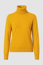 Victoria | Elegancki Sweter z Golfem w Szarym