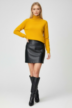 Victoria | Elegancki Sweter z Golfem w Szarym