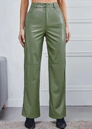 Victoria | Slim Fit Czarne Skórzane Spodnie Damskie z Miękkim Wykończeniem