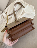 Wiktoria | Strukturalna Elegancka Torebka z Chic Detalami