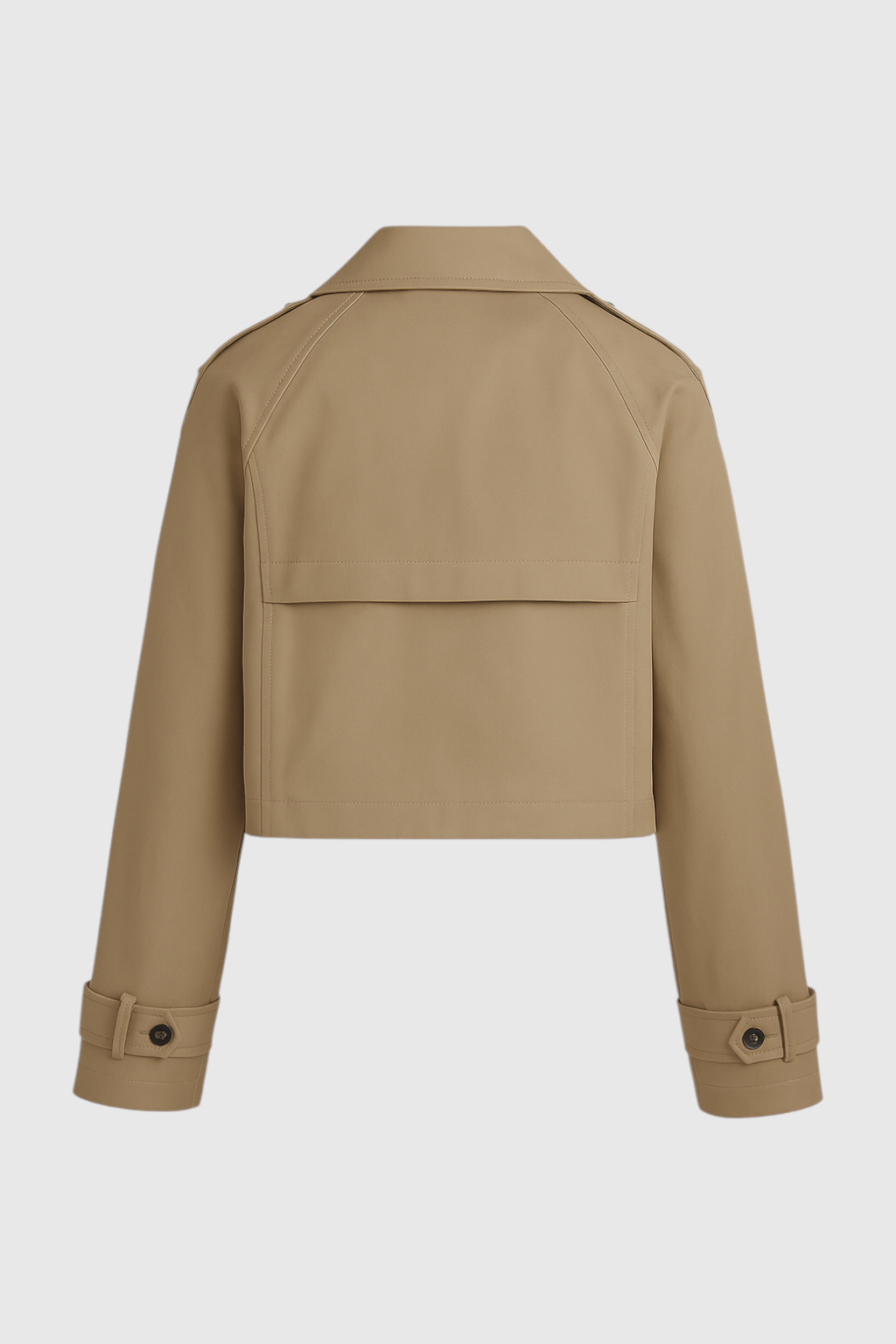 Victoria | Stylowy Khaki Kurtka Przeciwdeszczowa z Podwójnym Zapięciem