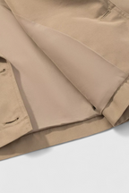 Victoria | Stylowy Khaki Kurtka Przeciwdeszczowa z Podwójnym Zapięciem