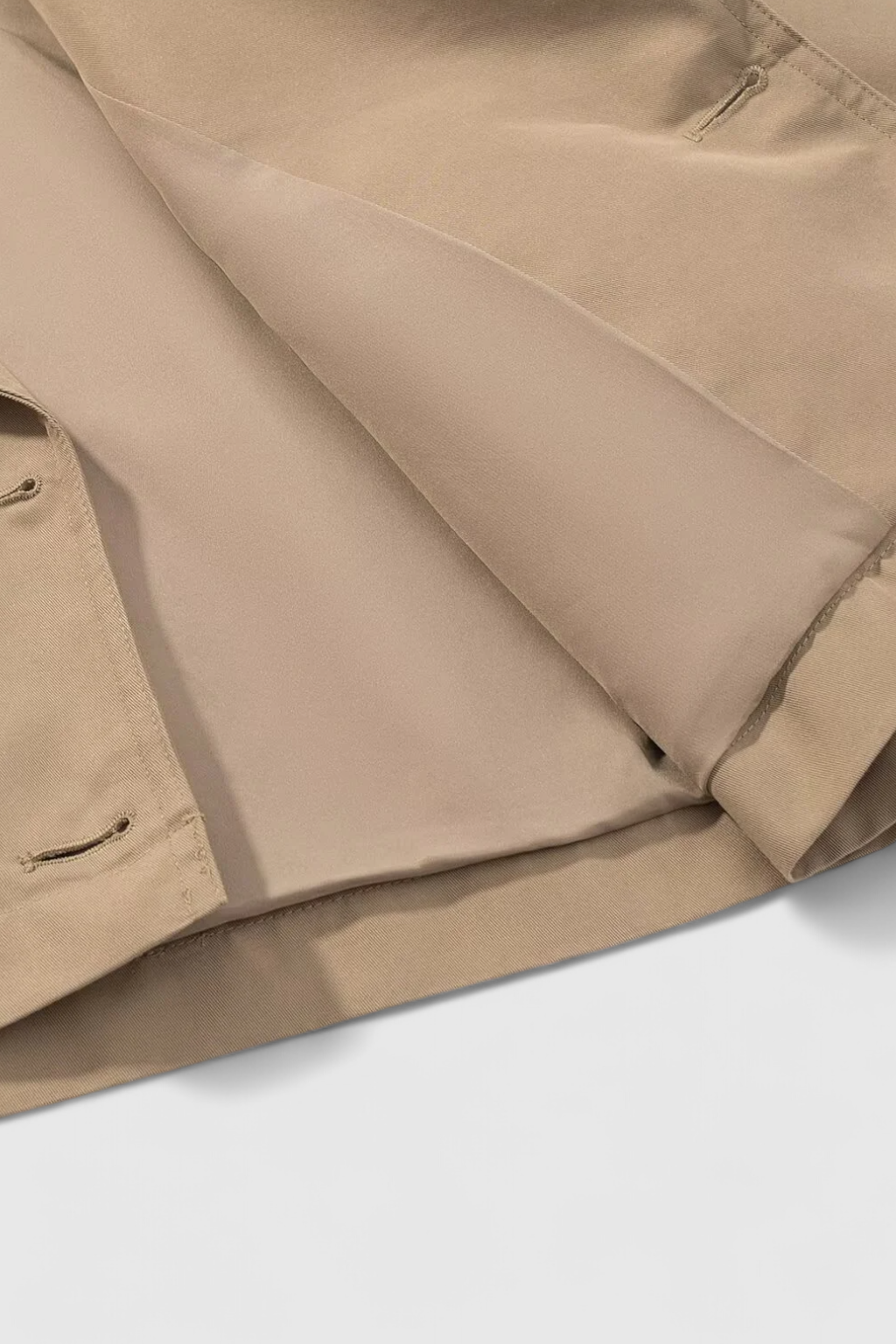 Victoria | Stylowy Khaki Kurtka Przeciwdeszczowa z Podwójnym Zapięciem
