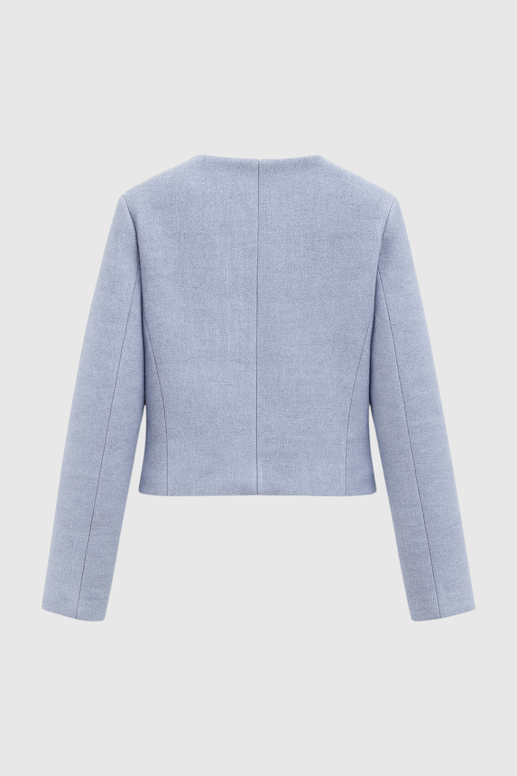 Victoria | Stylowa Krótka Kurtka w Jasnym Niebieskim Kolorze z Uniwersalnym Designem