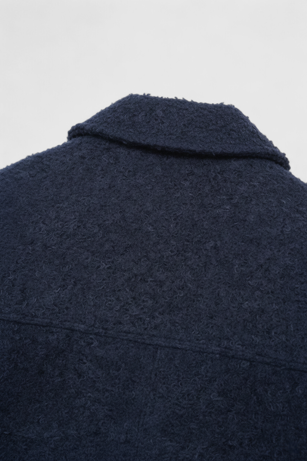 Victoria | Vintage Navy Zip Jacket z Klasycznym Kołnierzem